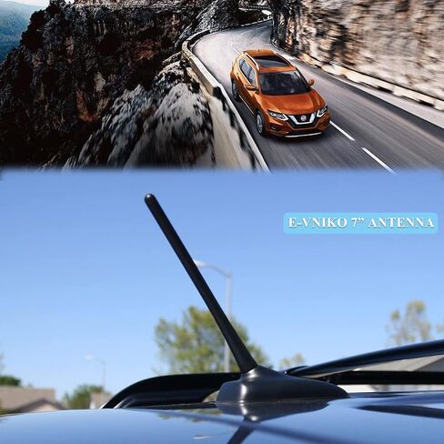 E-Vniko 7'' Inch Roof Antenna Compatible for Nissan Rogue 2008-2016 | Versa Sentra Murano Altima Replacement Car Antenna 28215-8H700 | 28215JG40B | 282151FC0A in Saudi Arabia
