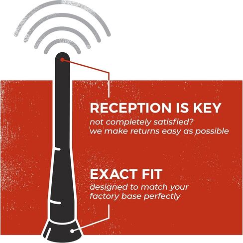 CravenSpeed Stubby Antenna Compatible with Mazda Miata 2006-2026 | 3.8 inches | Short Antenna Replacement | Made in the USA in Kuwait