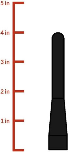 CravenSpeed Stubby Antenna Compatible with Mazda Miata 2006-2026 | 3.8 inches | Short Antenna Replacement | Made in the USA in Kuwait