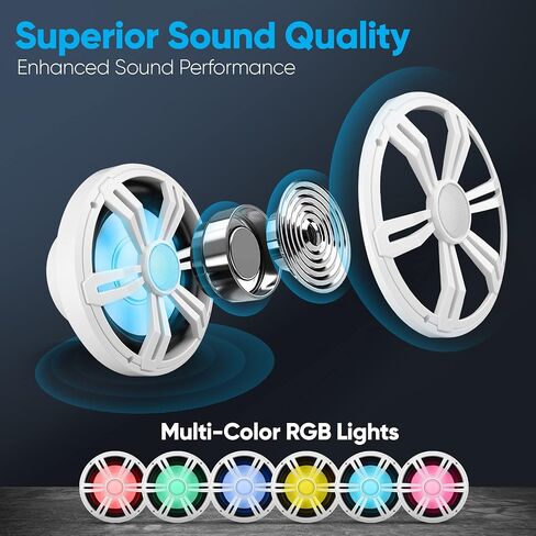 Pyle 2 Way Component Stereo Speaker System for 2006 and Up Honda Civic Vehicles, 300 Watt, 4 Ohm Impedance Two Way Audio Kit, 6.5" Woofers, 1" Tweeters, Butyl Rubber Surrounds, KSV Voice Coils in Kuwait