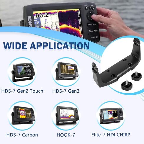 Bzumperyz 000-11019-001 دعامة تثبيت دعامة جيمبال مع مقابض لنماذج شاشات اللمس Lowrance HDS-7 HDS Gen3، HDS Gen2 Touch، Elite and Hook 7 in Kuwait