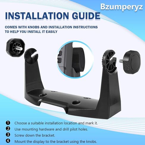 Bzumperyz 000-11019-001 دعامة تثبيت دعامة جيمبال مع مقابض لنماذج شاشات اللمس Lowrance HDS-7 HDS Gen3، HDS Gen2 Touch، Elite and Hook 7 in Kuwait