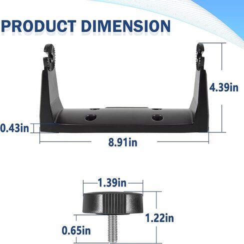 Bzumperyz 000-11019-001 دعامة تثبيت دعامة جيمبال مع مقابض لنماذج شاشات اللمس Lowrance HDS-7 HDS Gen3، HDS Gen2 Touch، Elite and Hook 7 in Kuwait