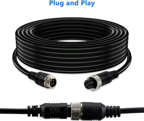 4-Pin Aviation Backup Camera Extension Cable, 33FT/10M in Saudi Arabia