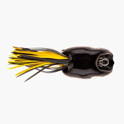 Scum Frog Popper Topwater Bass Fishing Hollow Body Frog Lure with Weedless Hooks, Green in Kuwait