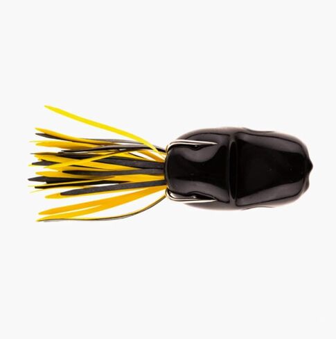 Scum Frog Popper Topwater Bass Fishing Hollow Body Frog Lure with Weedless Hooks, Green in Kuwait