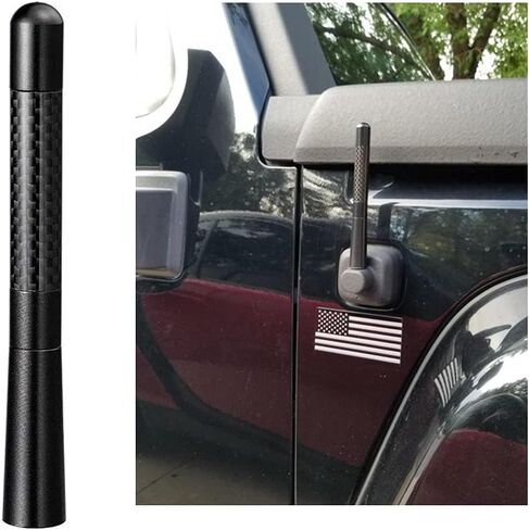 RedYutou Universal Car Antenna Mast هوائي السيارة من ألياف الكربون، مناسب لتويوتا، فورد، شيفروليه، هوندا، نيسان، فولكس فاجن، أودي in Kuwait