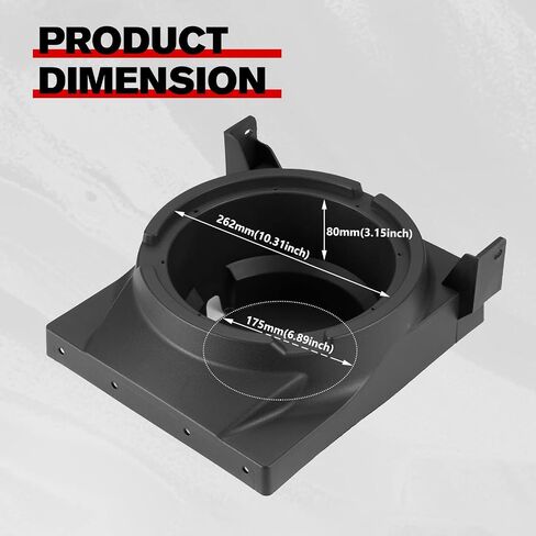 A & UTV PRO Subwoofer Box for Can Am Maverick X3 2017-2023 All Model, 10" Under Seat Speaker Pods Enclosures Mount Kit Accessories, Passenger or Driver Side, 1PC in Saudi Arabia