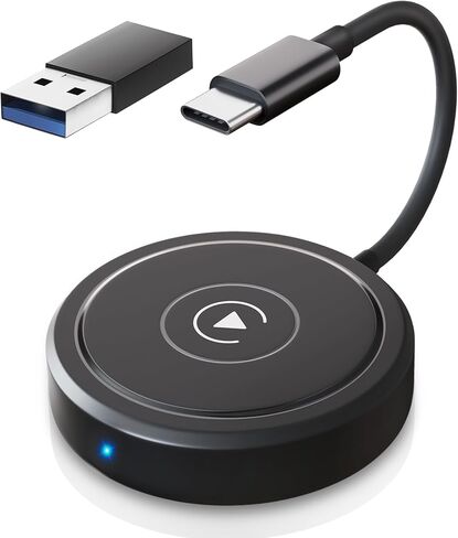 محول لاسلكي من كاربلاي لايفون، دونجل كاربلاي لاسلكي يوكان للسيارات السلكية في المصنع يدعم التوصيل والتشغيل والتحديث عبر الانترنت، متوافق مع السيارات من 2015 وايفون iOS 12+ in Kuwait