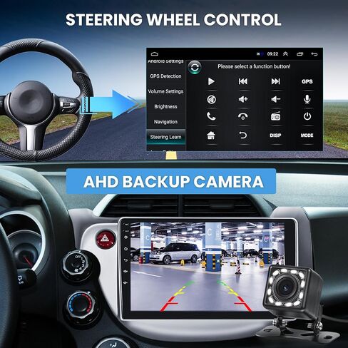 for Honda Fit 2008-2013 Android Car Stereo with WiFi GPS Navigation Radio Player Mirror Link for Android/iOS Phone 10.1" HD Touchscreen Auto Audio FM/RDS Radio Receiver USB Input Backup Camera SWC in Kuwait