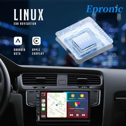 2023 جديد لاسلكي أبل كاربلاي سيارة ستيريو مزدوج الدين 7 بوصة تعمل باللمس بلوتوث لاسلكي أندرويد السيارات راديو FM USB نوع-C كاميرا احتياطية in Kuwait