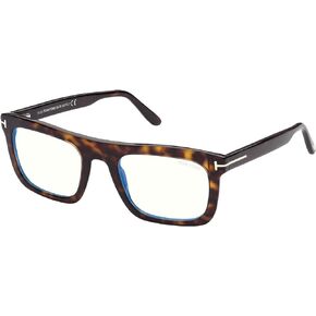 Tom Ford FT 5757-B BLUE BLOCK Dark Havana/Blue Filter 52/22/145 unisex Eyewear Frame in Saudi Arabia