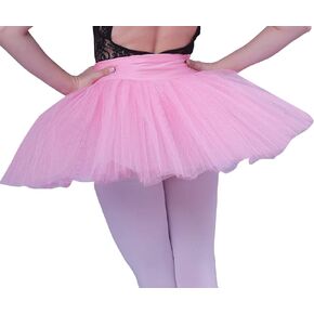 WOOSUN Women Professional Ballet Tutu Skirt 5 Layers Hard Organdy Platter Dance Pancake Tutus Skirts
