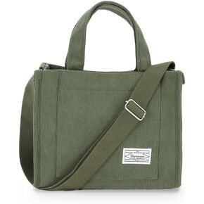 Tote Bag Women Aesthetic Corduroy Bags Cross body Bag Purse for Women Mini Travel Bags Handbags Everyday Bag Square
