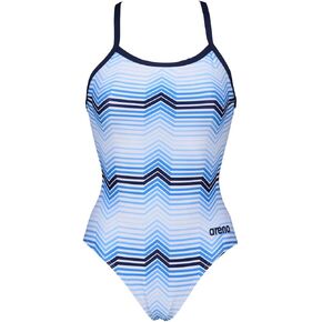 بدلة سباحة نسائية من قطعة واحدة ذات خطوط متعددة الألوان من ARENA in Kuwait