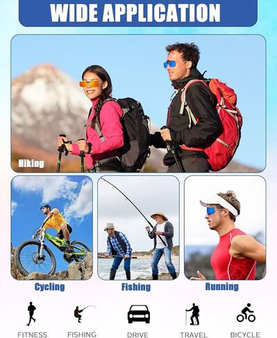 5 Pairs Polarized Clip-On Sunglasses Rimless Flip Up Anti-Glare Driving Glasses in Kuwait
