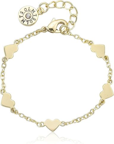 ليتل ميس توين ستارز كلاسيك! سوار محطة القلب مطلي بالذهب عيار 14 قيراط in Kuwait