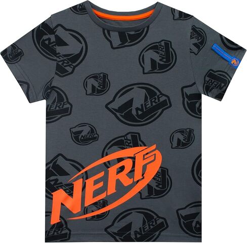 تي شيرت NERF للأولاد مطبوع بأكمام قصيرة للأطفال in Kuwait