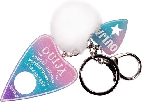 SNcek Women Ouija Board Resin Pompom Charms Car Wallet Cute Keychains in Saudi Arabia