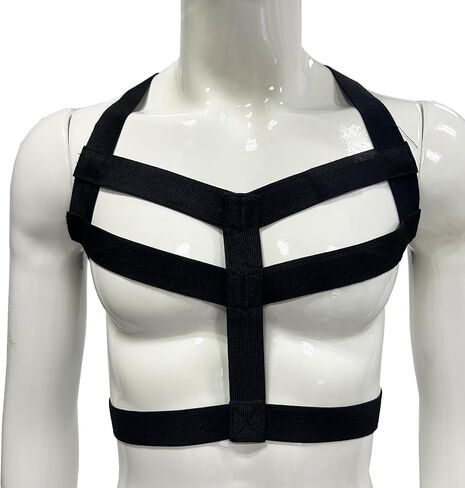 TAIKMD Man Harness Belt Strong Nylon Body Chest Elastic Shoulder Strap Club Wear Costume in Saudi Arabia