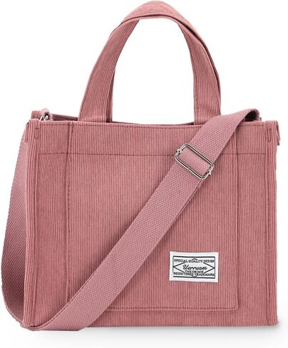 Tote Bag Women Aesthetic Corduroy Bags Cross body Bag Purse for Women Mini Travel Bags Handbags Everyday Bag Square in Kuwait
