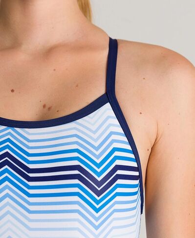 بدلة سباحة نسائية من قطعة واحدة ذات خطوط متعددة الألوان من ARENA in Kuwait