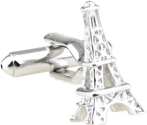 MRCUFF Eiffel Tower Pair France French Cufflinks Presentation Gift Box & Polishing Cloth in Kuwait