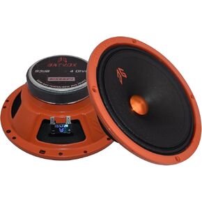 H YANKA BATVOX 6.5 Inch Midrange Speakers Car Audio, 200 Watts 4 Ohms Door Speakers with Black Steel Basket, Distortion-Free Sound, Ideal for Cars, Trucks, and More. (1 Pair)