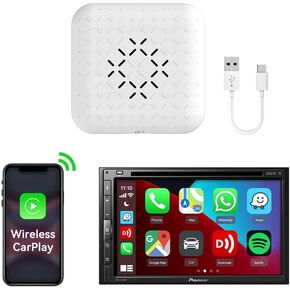 محول CarlinKit 3.0 صغير لجهاز iPhone iOS 10+ وللسيارات المزودة بسلك Carplay من المصنع، محول CarPlay المحسن لعام 2023 يحول CarPlay السلكي إلى لاسلكي، بدون تأخير، سهل الاستخدام، دونجل صغير أنيق وخفيف الوزن in Saudi Arabia