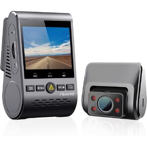 فايوفو كاميرا تابلوه مزدوجة 2K، كاميرا امامية 1440P و1080P داخل المقصورة للسيارة مع واي فاي ونظام تحديد المواقع ورؤية ليلية بالاشعة تحت الحمراء، وضع وقوف السيارات، مكثف فائق، تدعم 256GB كحد اقصى (A129 in Kuwait