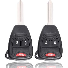 Car Key Fob Keyless Entry Remote Compatible with Chrysler 200/300/ Aspen/Dodge Charger/Ram/Durango/Wrangler/Commander etc. 3 Buttons OHT692427AA Key Remote Clicker- Pack of 2 in Kuwait