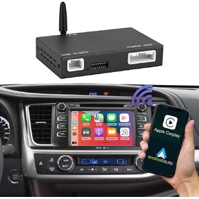 Road Top Wireless Carplay Android Auto Adapter for Toyota with Touch2 & Entune2.0 System 2014-2019 Year, Support Navigation, Mirrorlink, Camera, Bluetooth, USB in Saudi Arabia