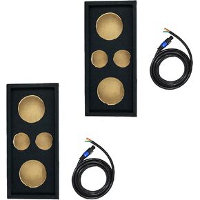 صندوق مضخم صوت السيارة QPower Chuchero لمكبرات الصوت المتوسطة مقاس 10 بوصات و3 بوصات (عبوتان) in Kuwait