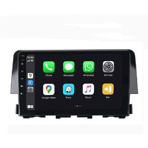 SYGAV Android 11 Car Stereo for 10th Gen 2016-2021 Honda Civic Radio Built-in Wireless Carplay Android Auto GPS Navigation Touch Screen Rockchip RK3399 PX6 Hexa-Core CPU 4G RAM 64G ROM Head Unit