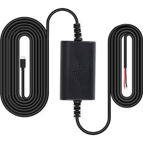 XMSJSIY Dash Cam Fuse Tap Kit USB-C Type-C Dashcam سلك صلب يحول 12 فولت - 36 فولت إلى 5 فولت / 2.5 أمبير سلك طاقة شاحن DVR للسيارة مع حماية الجهد المنخفض - 10 أقدام / 3 متر (USB-C) in Kuwait