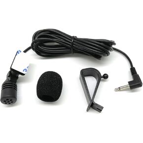 ميكروفون ستيريو للسيارة من Atictek مقاس 3.5 مم، بديل مقبس ميكروفون التجميع لراديو السيارة بلوتوث متوافق مع Pioneer Boss Kenwood JVC Sony Jsesen Alpine والمزيد in Kuwait