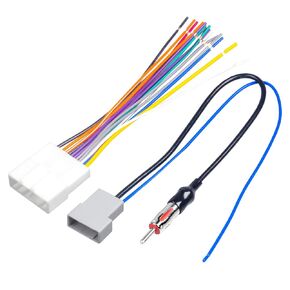 باتيج الأسلاك تسخير، راديو السيارة ستيريو الأسلاك تسخير مع موصل كابل محول الهوائي، بديل لتحديد 2007-2013 نيسان سوبارو إنفينيتي مورانو، سهلة التركيب لأسلاك راديو السيارة يسخر in Kuwait