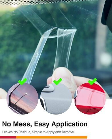 6 قطع من وسادات لاصقة مزدوجة الجوانب 3M VHB - قطر 3.15 بوصة مع فتحة مركزية لتعزيز الشفط - مثالية لتركيب هواتف السيارة، ونظام تحديد المواقع العالمي (GPS)، وكاميرات أجهزة القياس على لوحات القيادة أو الزجاج الأمامي - شديدة التحمل ومتينة in Kuwait