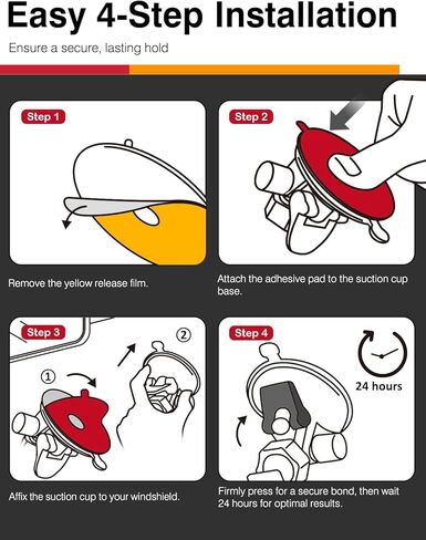 6 قطع من وسادات لاصقة مزدوجة الجوانب 3M VHB - قطر 3.15 بوصة مع فتحة مركزية لتعزيز الشفط - مثالية لتركيب هواتف السيارة، ونظام تحديد المواقع العالمي (GPS)، وكاميرات أجهزة القياس على لوحات القيادة أو الزجاج الأمامي - شديدة التحمل ومتينة in Kuwait