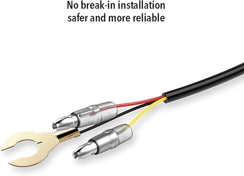 مجموعة أسلاك صلبة Pruveeo Smart Acc لكاميرا Dash تتيح مراقبة وضع ركن السيارة، وتحول 12V-24V إلى 5V/3A حماية الجهد المنخفض، هدية 8 كابل صنبور فيوز وأداة تركيب، تنطبق على D90-4CH in Kuwait