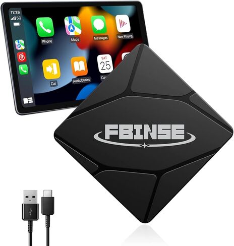 محول CarPlay اللاسلكي للسيارات مع CarPlay السلكي من المصنع، دونجل CarPlay اللاسلكي، يحول السلكي إلى CarPlay اللاسلكي، التوصيل والتشغيل، التحديث عبر الإنترنت in Kuwait