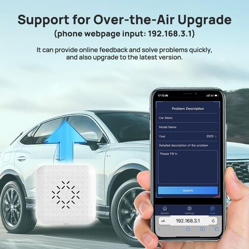 محول CarlinKit 3.0 صغير لجهاز iPhone iOS 10+ وللسيارات المزودة بسلك Carplay من المصنع، محول CarPlay المحسن لعام 2023 يحول CarPlay السلكي إلى لاسلكي، بدون تأخير، سهل الاستخدام، دونجل صغير أنيق وخفيف الوزن in Saudi Arabia