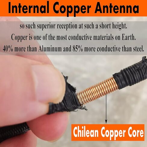 6 3/4 Inch Rubber Antenna for Ford Transit Connect (2010-2019) Radio Premium Reception - Car Wash Proof, Internal Copper Coil Antenna Mast Replacement in Saudi Arabia