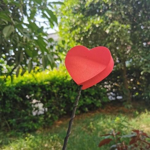 زخرفة هوائي السيارة، MoreChioce EVA Love Shape سيارة هوائي توبر تزيين السيارة هوائي توبر قبعة هوائي ديكورات خارجية لمعظم السيارات، وردي in Kuwait