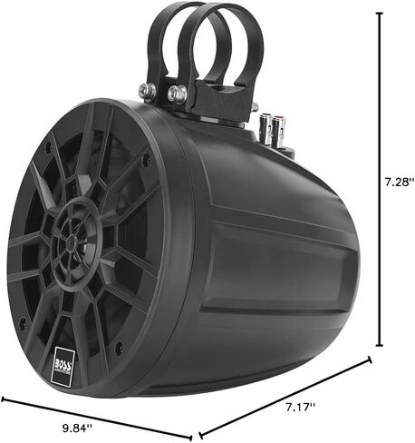BOSS Audio Systems MPWT60 Marine ATV UTV Roll Cage Waketower Speaker Pods - 600 Watts of Power Per Pair, 6.5 Inch, Full Range, 2 Way, IPX6 Weatherproof, Sold in Pairs in Saudi Arabia