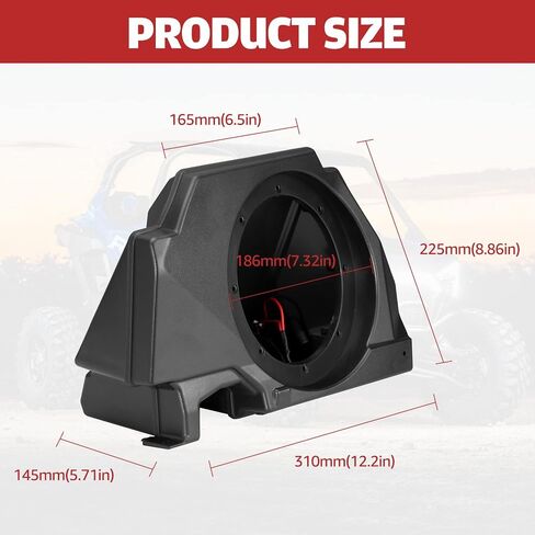HAKA TOUGH RZR PRO XP مكبر صوت بود ، لوحات قفص تثبيت خلفية 6.5 بوصة مع دعامات تثبيت معدنية لملحقات 2020 2021 Polaris RZR PRO XP XP4 ، قطعتين in Saudi Arabia