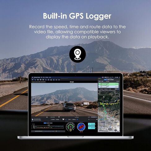 فايوفو كاميرا تابلوه مزدوجة 2K، كاميرا امامية 1440P و1080P داخل المقصورة للسيارة مع واي فاي ونظام تحديد المواقع ورؤية ليلية بالاشعة تحت الحمراء، وضع وقوف السيارات، مكثف فائق، تدعم 256GB كحد اقصى (A129 in Kuwait