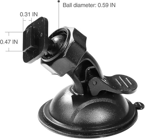 حامل كاميرا داش كام، حامل نافذة حامل الكاميرا، مرآة رؤية كاميرا داش العالمية، حامل مسجل فيديو القيادة، قطعتان in Kuwait