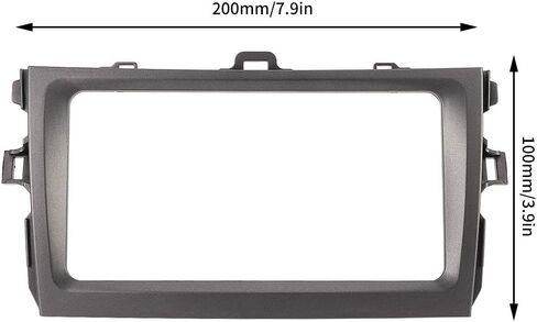 مجموعة Dubil Din Tich Skren لمجموعة تثبيت ستيريو السيارة كورولا مزدوجة DIN | إطار ملاحة 2Din 7in إطار لوحة راديو DVD للسيارة مناسب لـ 08؟13 in Kuwait