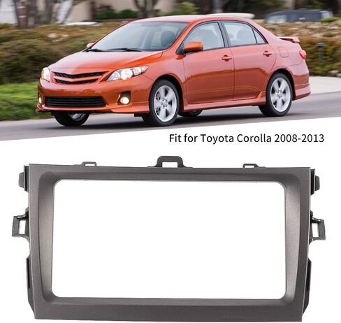 مجموعة Dubil Din Tich Skren لمجموعة تثبيت ستيريو السيارة كورولا مزدوجة DIN | إطار ملاحة 2Din 7in إطار لوحة راديو DVD للسيارة مناسب لـ 08؟13 in Kuwait